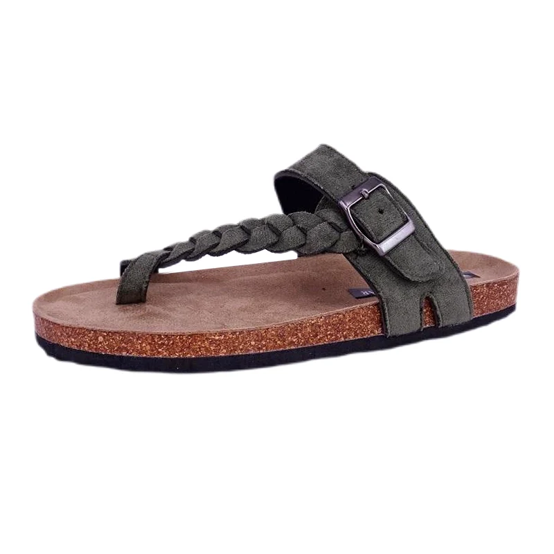 Gevlochten sandalen met voetbed voor dames