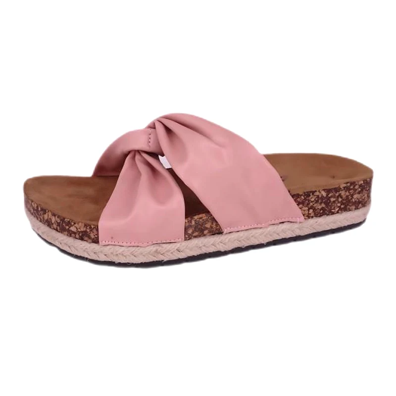 Vampgeknoopte Ramee-sandalen met voetbed voor dames